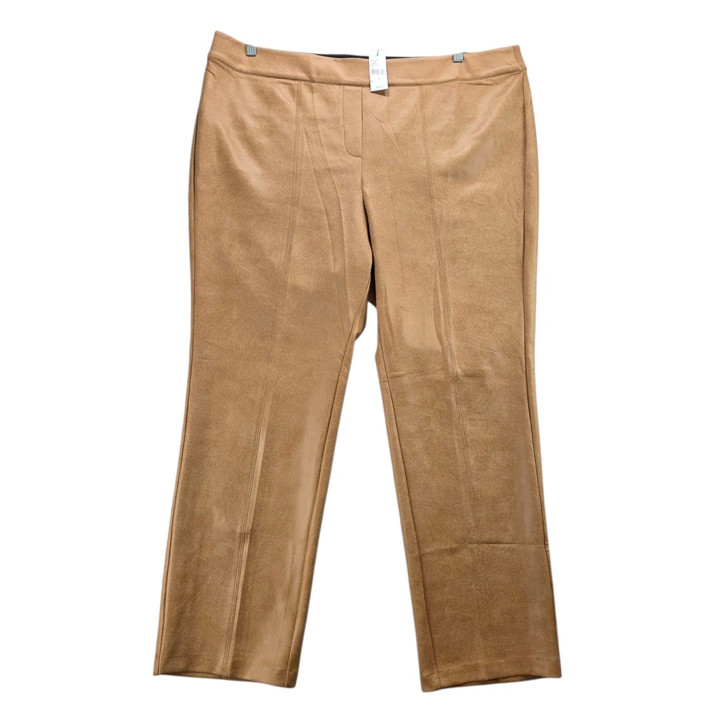 Lane Bryant Ponte Collection Mid-Rise Faux Suede Pants NWT Plus Size‎ 24